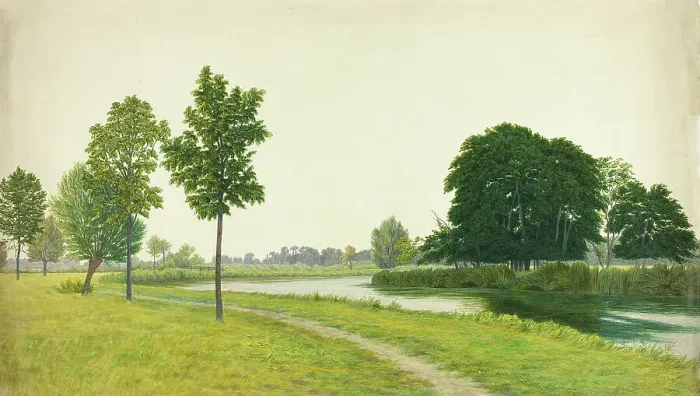 Framed Print : Tranquil Park Scene, n.d. Creator: Unknown Framed Print : Tranquil Park Scene, n.d. Creator: Unknown