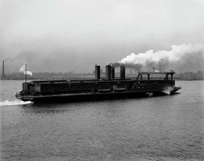 Framed Print : Transfer steamer Detroit, between 1900 and 1905. Creator: Unknown Framed Print : Transfer steamer Detroit, between 1900 and 1905. Creator: Unknown