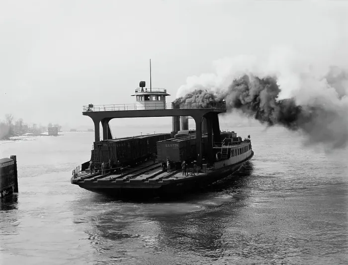 Framed Print : Transfer steamer Detroit, between 1900 and 1905. Creator: Unknown Framed Print : Transfer steamer Detroit, between 1900 and 1905. Creator: Unknown