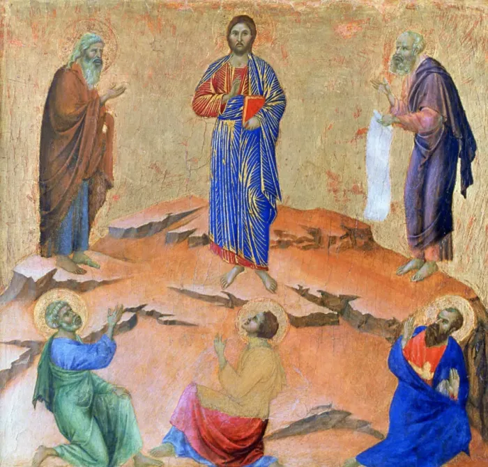Framed Print : The Transfiguration, 1311. Artist: Duccio di Buoninsegna Framed Print : The Transfiguration, 1311. Artist: Duccio di Buoninsegna
