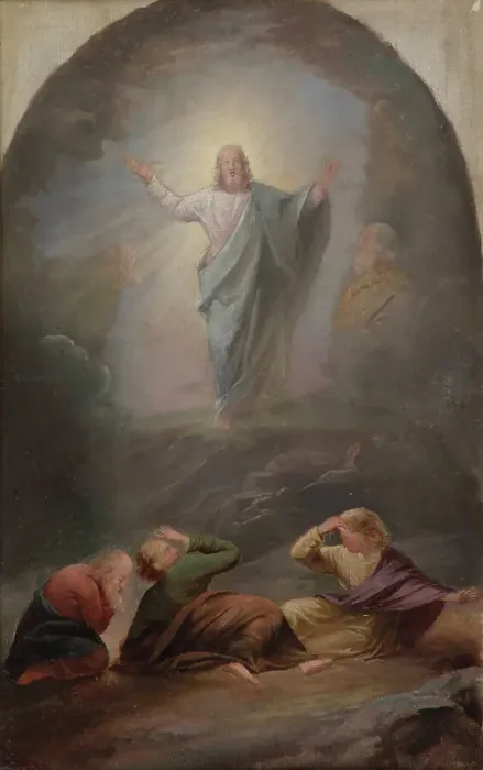 Framed Print : Transfiguration of Christ, sketch of the altarpiece of the Church of Ikaali. Creator: Berndt Godenhjelm Framed Print : Transfiguration of Christ, sketch of the altarpiece of the Church of Ikaali. Creator: Berndt Godenhjelm