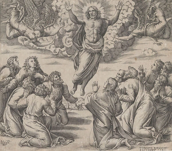 The Transfiguration, after Raphael, 1541. 1541. Creator: Nicolas Beatrizet