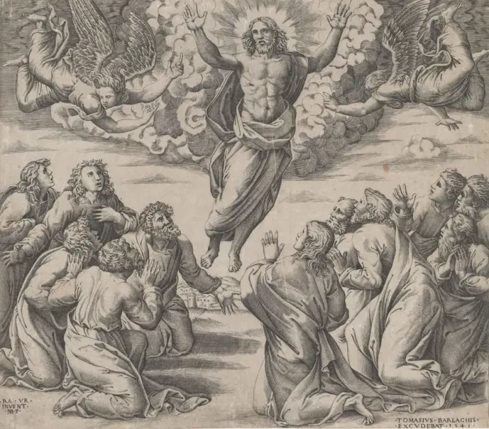 Framed Print : The Transfiguration, after Raphael, 1541. 1541. Creator: Nicolas Beatrizet Framed Print : The Transfiguration, after Raphael, 1541. 1541. Creator: Nicolas Beatrizet