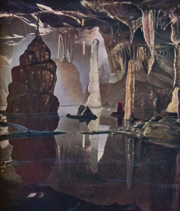Framed Print : The Transformation Scene in Coxs Cave at Cheddar, c1935 Framed Print : The Transformation Scene in Coxs Cave at Cheddar, c1935