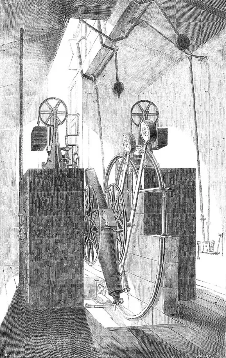 Framed Print : Transit Instruments at the Cape Observatory, 1857. Creator: Hare Framed Print : Transit Instruments at the Cape Observatory, 1857. Creator: Hare