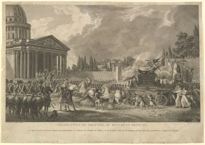 Framed Print : Translation de Voltaire au Pantheon Francais, 1817 Framed Print : Translation de Voltaire au Pantheon Francais, 1817