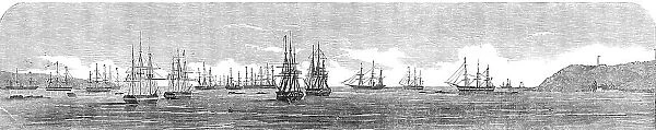The Transport Fleet Embarking the Troops, at Varna, 1854. Creator: Unknown