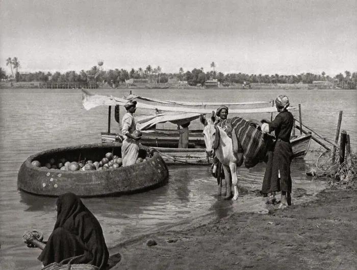 Framed Print : Transport in Iraq, 1925. Artist: A Kerim Framed Print : Transport in Iraq, 1925. Artist: A Kerim