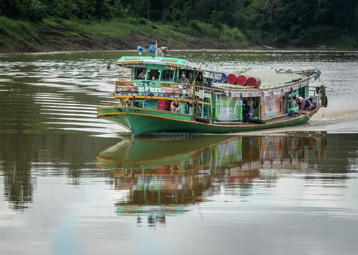 Framed Print : Transport on the River. Creator: Dorte Verner Framed Print : Transport on the River. Creator: Dorte Verner