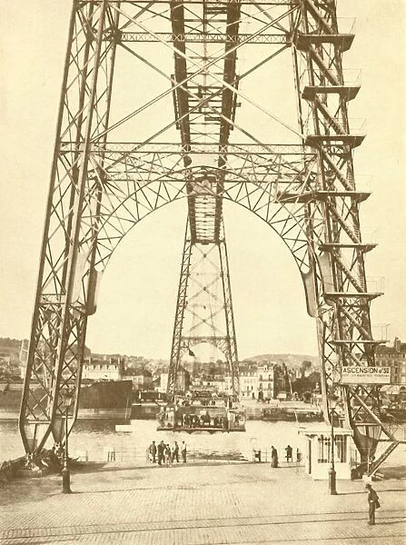 A Transporter Bridge at Rouen, c1930. Creator: Unknown