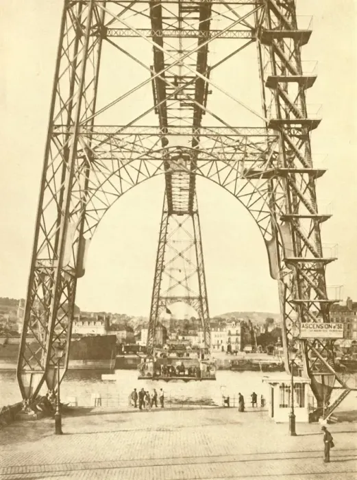 Framed Print : A Transporter Bridge at Rouen, c1930. Creator: Unknown Framed Print : A Transporter Bridge at Rouen, c1930. Creator: Unknown