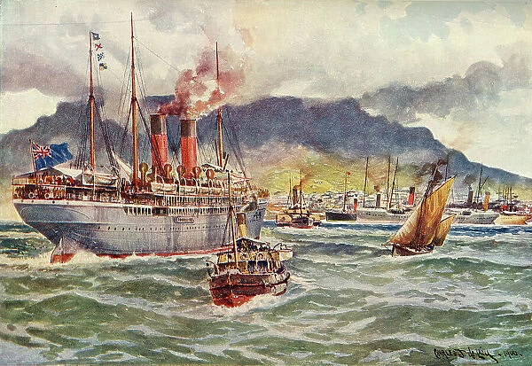 Transports in Table Bay During the South African War, c1900. Creator: Charles John De Lacy