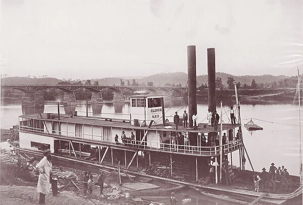 Transports, Tennessee River at Chattanooga, ca. 1864. Creator: Unknown