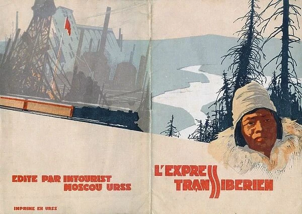 Transsiberian express (Brochure of the Intourist company), 1931