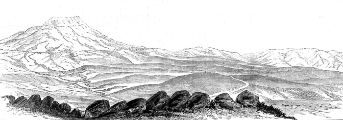 Framed Print : The Transvaal War: the Boers position at Laing's Neck, 1881. Creator: Unknown. The Transvaal War: the Boers position at Laing's Neck, 1881. Creator: Unknown Framed Print : The Transvaal War: the Boers position at Laing's Neck, 1881. Creator: Unknown. The Transvaal War: the Boers position at Laing's Neck, 1881. Creator: Unknown