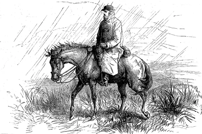 Framed Print : The Transvaal War: our special artist on his way to the front, 1881. Creator: Unknown Framed Print : The Transvaal War: our special artist on his way to the front, 1881. Creator: Unknown