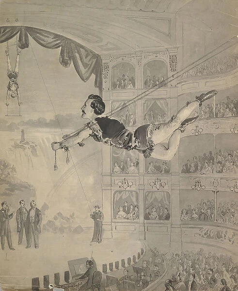Trapeze Artist, late 19th century. Creator: Anon