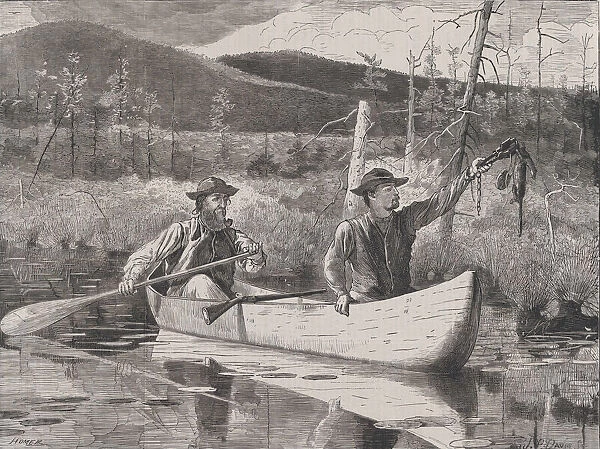 Trapping in the Adirondacks (Every Saturday, Vol. I, New Series), October 24, 1870