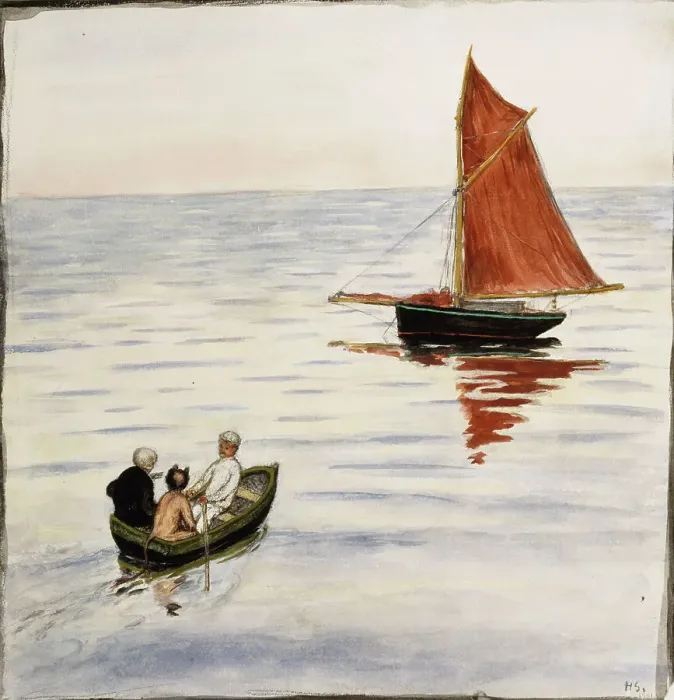 Framed Print : Travel Companions, 1901. Creator: Hugo Simberg Framed Print : Travel Companions, 1901. Creator: Hugo Simberg
