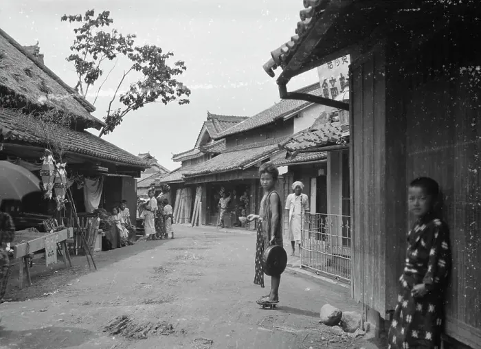 Framed Print : Travel views of Japan and Korea, 1908. Creator: Arnold Genthe Framed Print : Travel views of Japan and Korea, 1908. Creator: Arnold Genthe