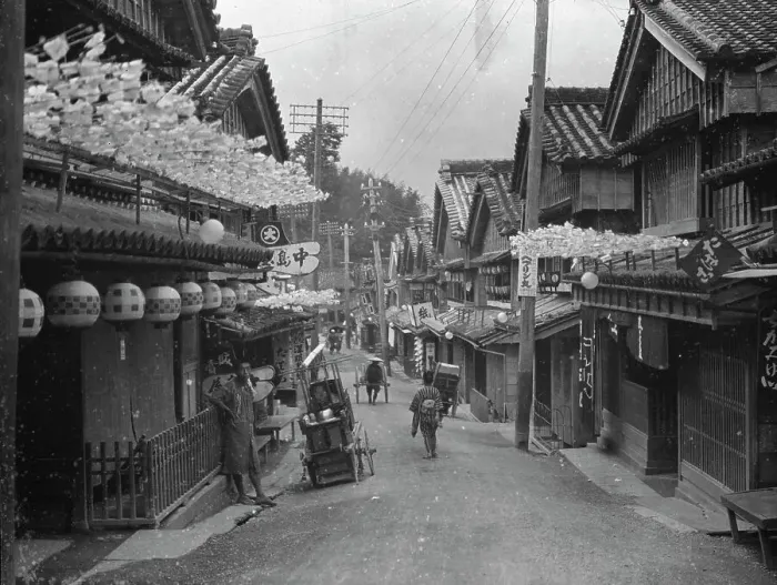 Framed Print : Travel views of Japan and Korea, 1908. Creator: Arnold Genthe Framed Print : Travel views of Japan and Korea, 1908. Creator: Arnold Genthe