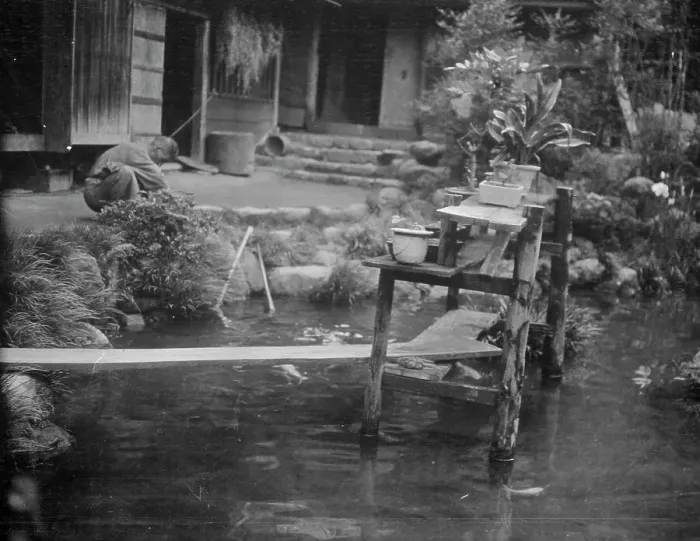 Framed Print : Travel views of Japan and Korea, 1908. Creator: Arnold Genthe Framed Print : Travel views of Japan and Korea, 1908. Creator: Arnold Genthe
