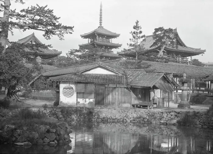 Framed Print : Travel views of Japan and Korea, 1908. Creator: Arnold Genthe Framed Print : Travel views of Japan and Korea, 1908. Creator: Arnold Genthe