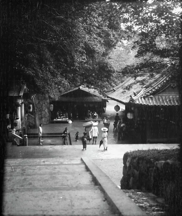Framed Print : Travel views of Japan and Korea, 1908. Creator: Arnold Genthe Framed Print : Travel views of Japan and Korea, 1908. Creator: Arnold Genthe