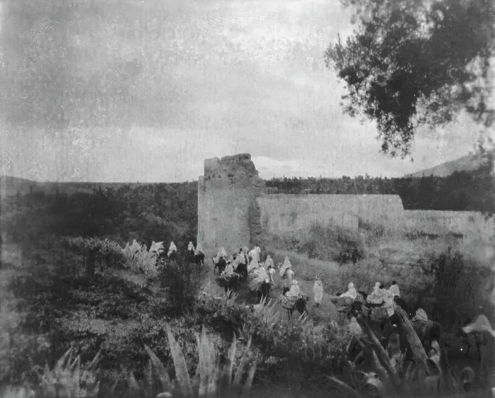 Framed Print : Travel views of Morocco, 1904. Creator: Arnold Genthe Framed Print : Travel views of Morocco, 1904. Creator: Arnold Genthe