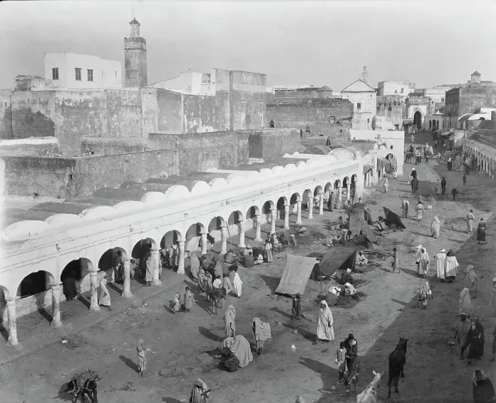 Framed Print : Travel views of Morocco, 1904. Creator: Arnold Genthe Framed Print : Travel views of Morocco, 1904. Creator: Arnold Genthe