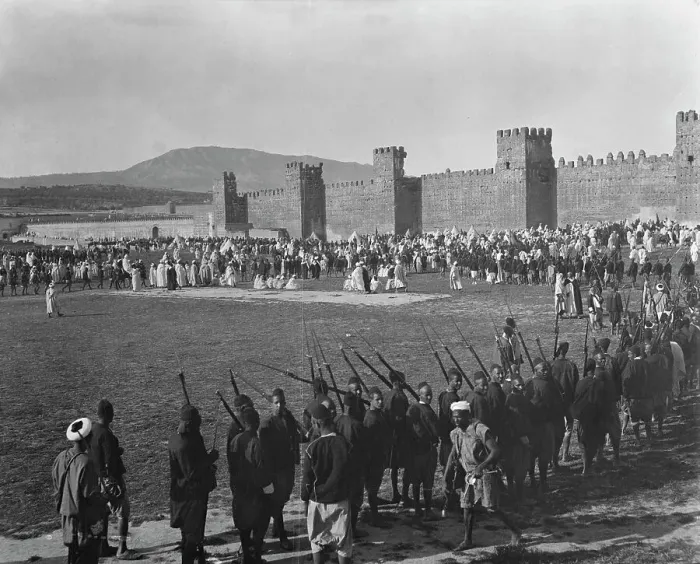 Framed Print : Travel views of Morocco, 1904. Creator: Arnold Genthe Framed Print : Travel views of Morocco, 1904. Creator: Arnold Genthe