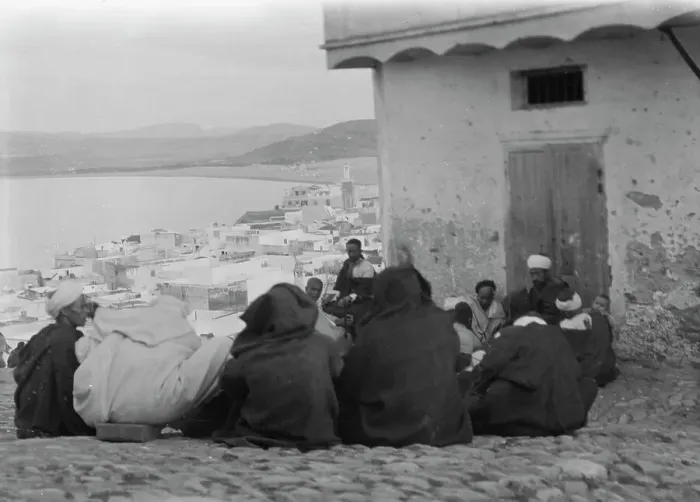 Framed Print : Travel views of Morocco, 1904. Creator: Arnold Genthe Framed Print : Travel views of Morocco, 1904. Creator: Arnold Genthe