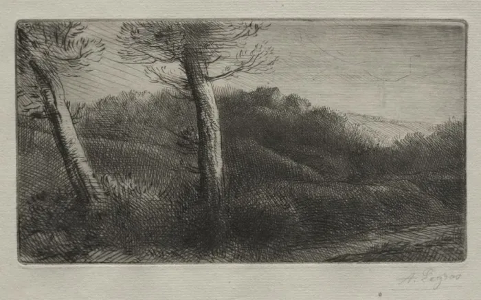 Framed Print : The Traveler Stretched out on the Grass, c. 1888. Creator: Alphonse Legros (French, 1837-1911) Framed Print : The Traveler Stretched out on the Grass, c. 1888. Creator: Alphonse Legros (French, 1837-1911)