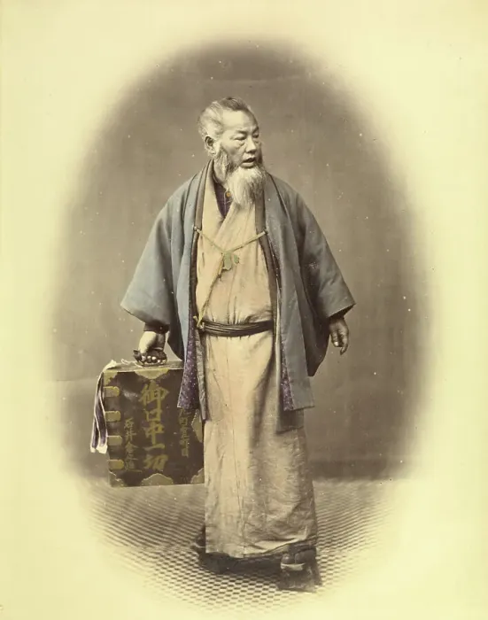Framed Print : Traveling Dentist, 1863-1868. Creator: Felice Beato Framed Print : Traveling Dentist, 1863-1868. Creator: Felice Beato