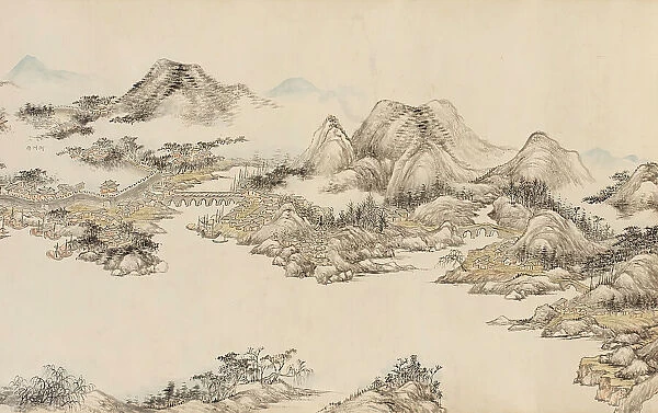 Traveling to the Southern Sacred Peak (image 19 of 28), between c1700 and c1800. Creator: Zhang Ruocheng