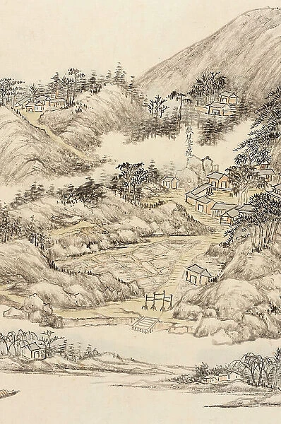 Traveling to the Southern Sacred Peak (image 23 of 28), between c1700 and c1800. Creator: Zhang Ruocheng