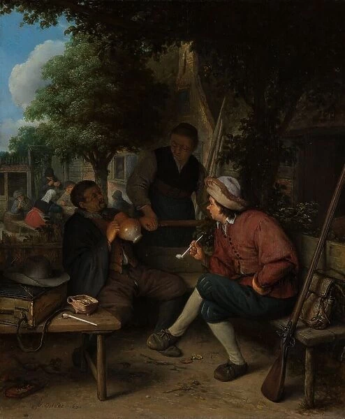 Travellers at Rest, 1671. Creator: Adriaen van Ostade
