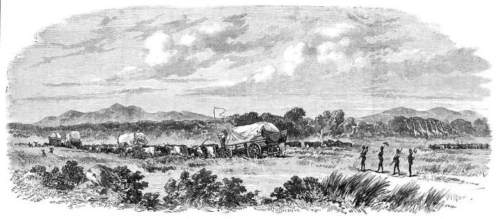 Framed Print : Travelling in Africa: two days without water, 1869. Creator: Unknown Framed Print : Travelling in Africa: two days without water, 1869. Creator: Unknown