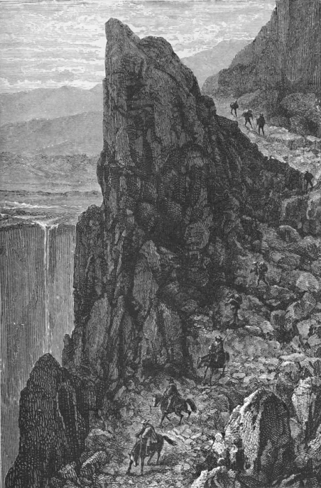 Framed Print : Travelling in the Andes, c1885, (1890). Artist: Robert Taylor Pritchett Framed Print : Travelling in the Andes, c1885, (1890). Artist: Robert Taylor Pritchett