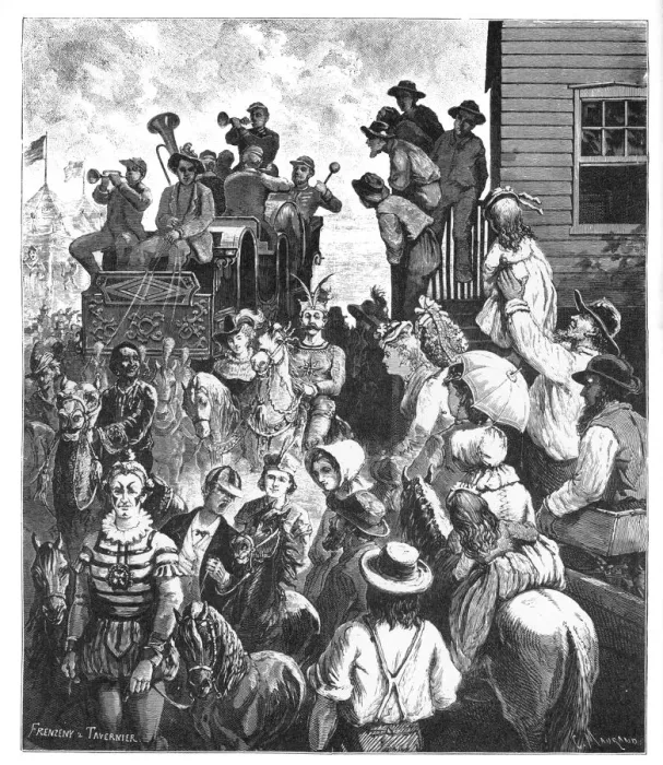 Framed Print : The Travelling Circus, c1870s. Artist: Frenzeny and Tavernier Framed Print : The Travelling Circus, c1870s. Artist: Frenzeny and Tavernier