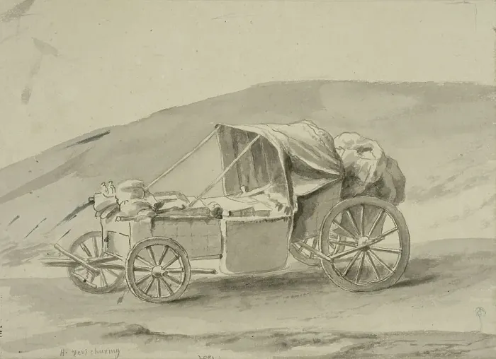 Framed Print : Travelling Coach. Creator: Hendrik Verschuring Framed Print : Travelling Coach. Creator: Hendrik Verschuring