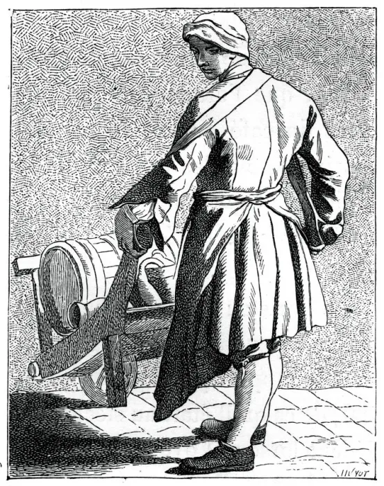 Framed Print : Travelling vinegar manufacturer, 1737-1742. Artist: Bouchardon Framed Print : Travelling vinegar manufacturer, 1737-1742. Artist: Bouchardon