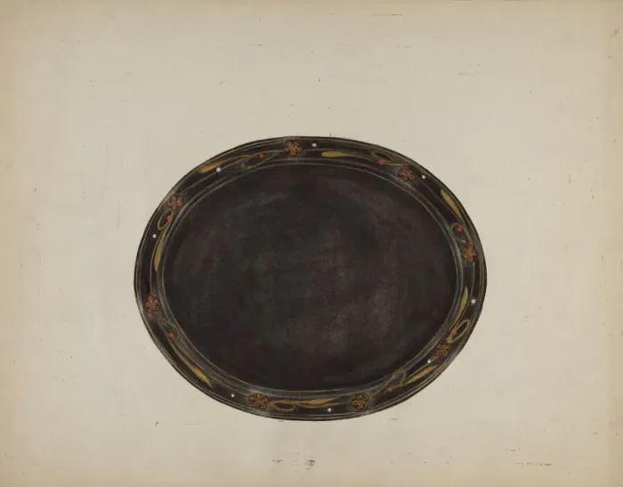 Framed Print : Tray, 1935 / 1942. Creator: Mary Fitzgerald Framed Print : Tray, 1935 / 1942. Creator: Mary Fitzgerald