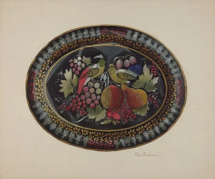 Framed Print : Tray, c. 1940. Creator: Charles Roadman