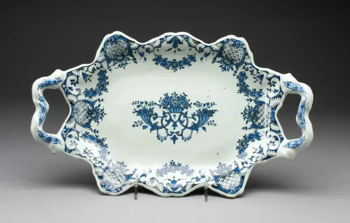 Framed Print : Tray, Rouen, c. 1700 / 20. Creator: Unknown Framed Print : Tray, Rouen, c. 1700 / 20. Creator: Unknown