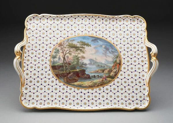 Tray for a Tea Service, Sevres, 1768. Creator: Sevres Porcelain Manufactory