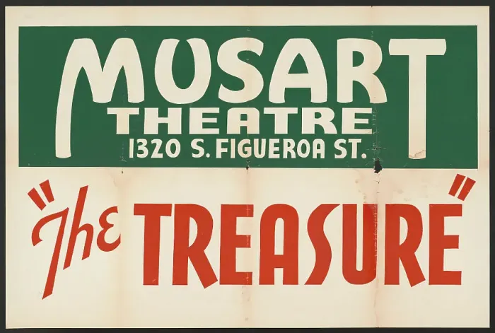 Framed Print : The Treasure, Los Angeles, 1937. Creator: Unknown Framed Print : The Treasure, Los Angeles, 1937. Creator: Unknown