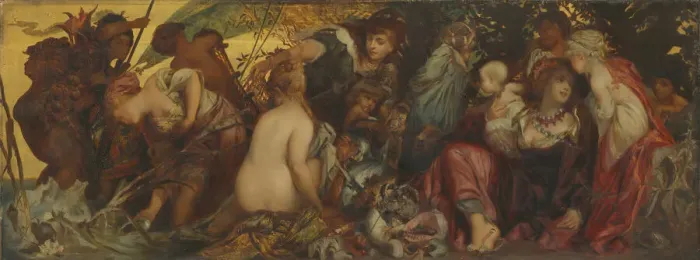 Framed Print : Treasures of the Sea, c. 1870 / 75. Creator: Hans Makart Framed Print : Treasures of the Sea, c. 1870 / 75. Creator: Hans Makart