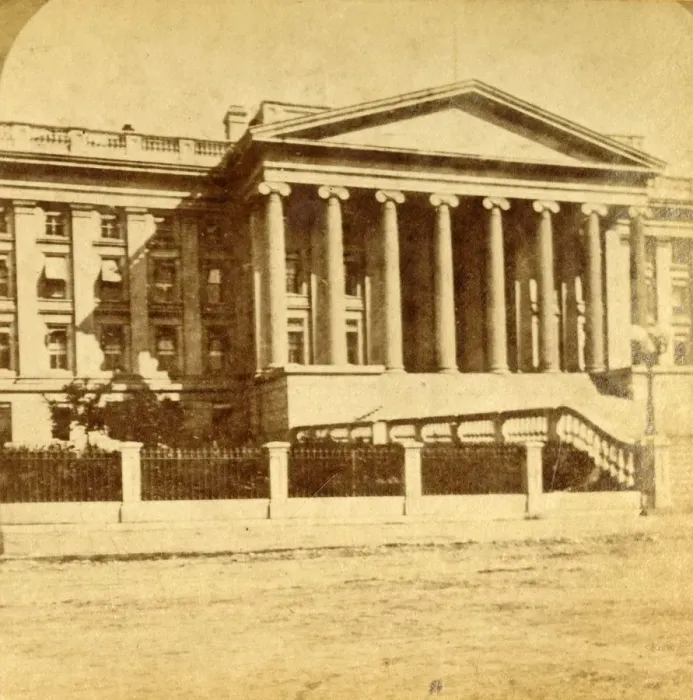 Framed Print : Treasury Department, Washington, D. C. c1880s. Creator: Unknown Framed Print : Treasury Department, Washington, D. C. c1880s. Creator: Unknown