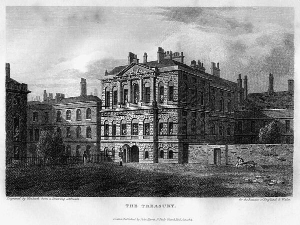 The Treasury, Westminster, London, 1814. Artist: Woolnoth